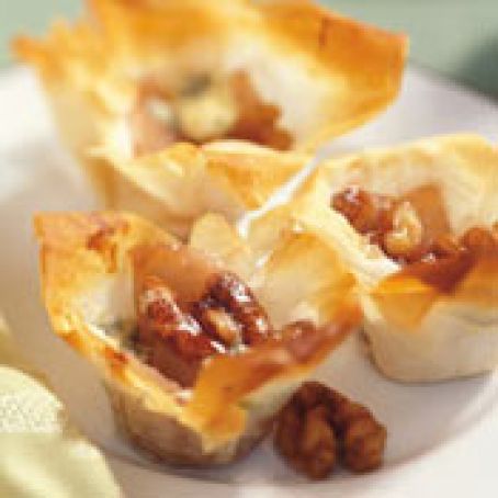 Walnut Baked Mini Filo Tartlets Recipe